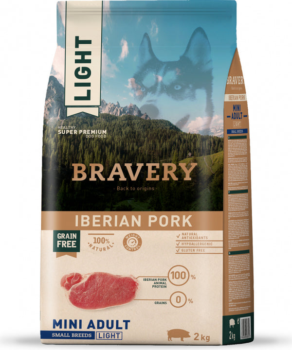 Bravery Dog Mini Adult Maiale Iberico Light Grain Free Monoprotein