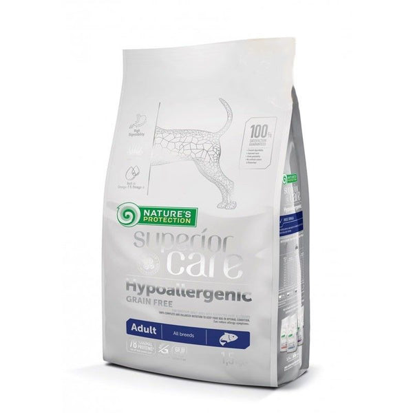 Nature's Protection Hypoallergenic Adult Salmon 1,5kg all breeds crocchette cane Superior Care grain free