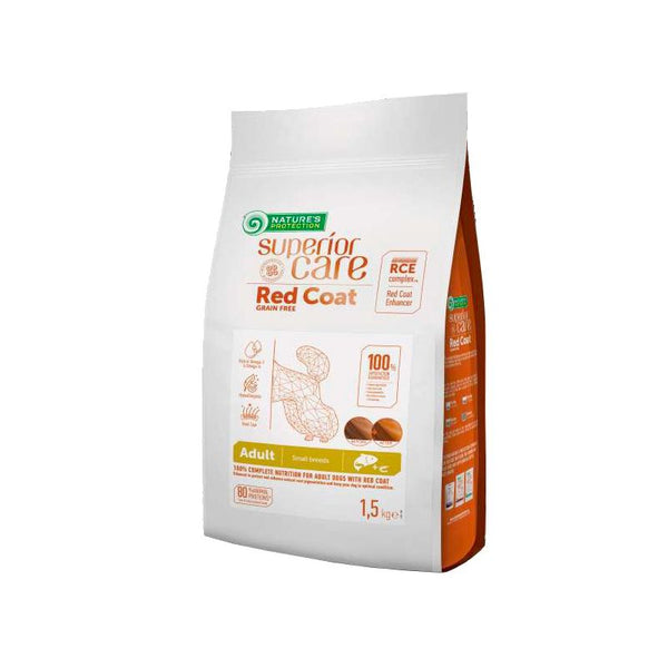 Nature's Protection Red Coat Adult Small Salmone crocchette cane Superior Care grain free
