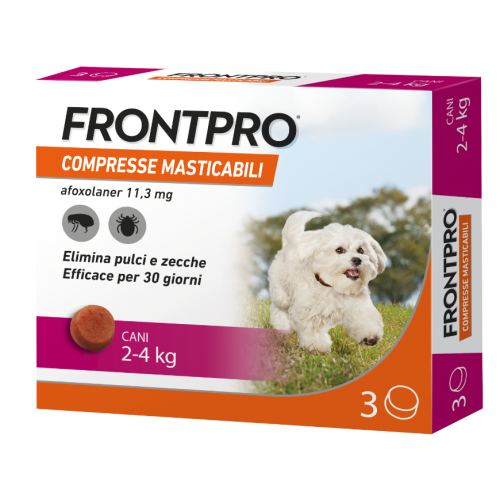 Frontpro Compresse Masticabili Antiparassitari 2-4 Kg
