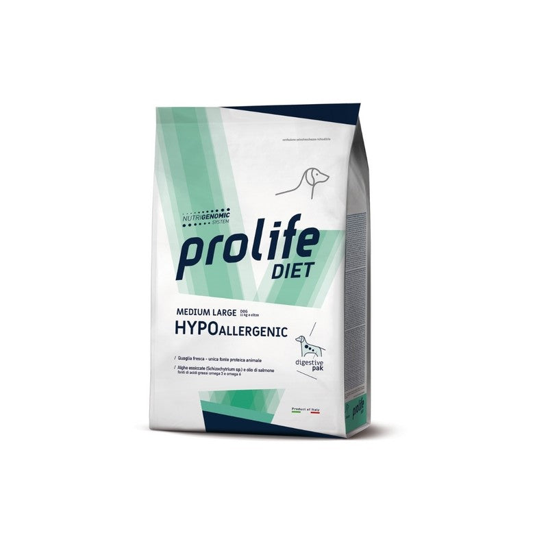 Prolife Diet Veterinary Formula Hypoallergenic Quaglia medium/large