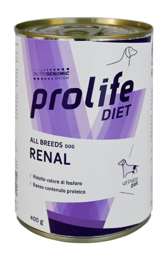 Prolife Veterinary Renal Sensitive All Breeds- Cibo Umido Per Cani Lattina 400g