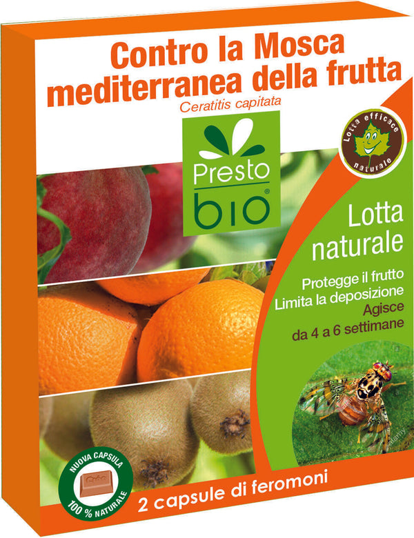 Presto Bio Feromoni contro Mosca Mediterranea della Frutta 2 Capsule