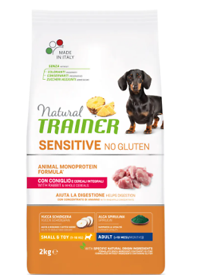 Natural Trainer Sensitive No Gluten Adult Small Mini Coniglio