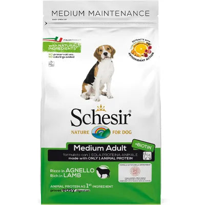 Schesir Cane Adult Medium Maintenance Agnello