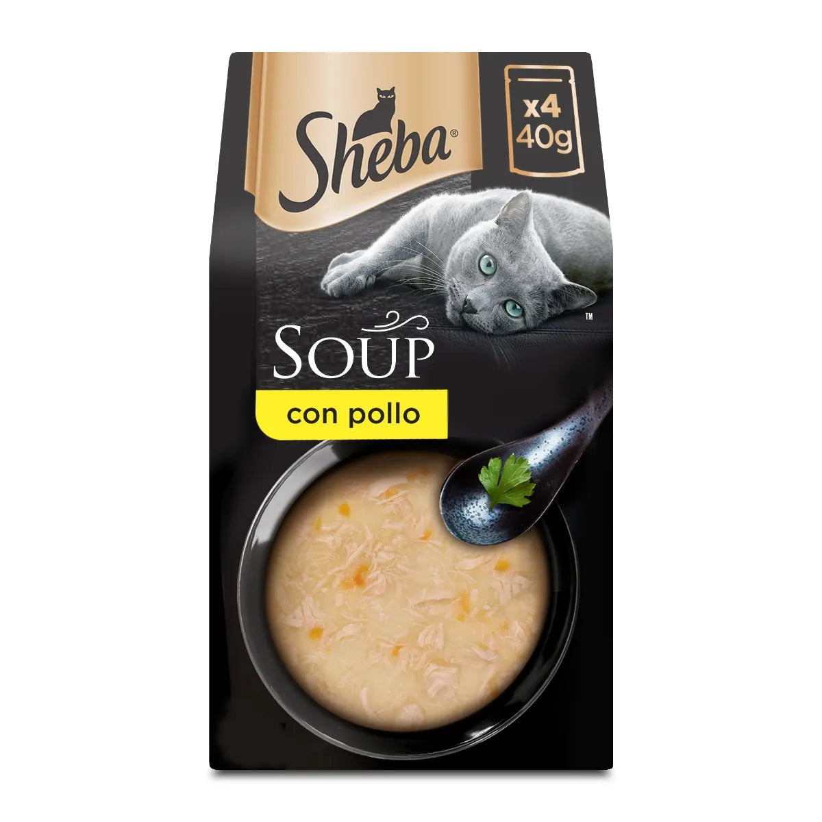 Sheba Soup al Pollo Busta Multipack 4x40G