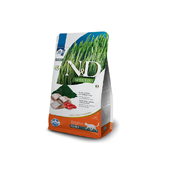 N&D Spirulina aringa e bacche di goji gatto adult