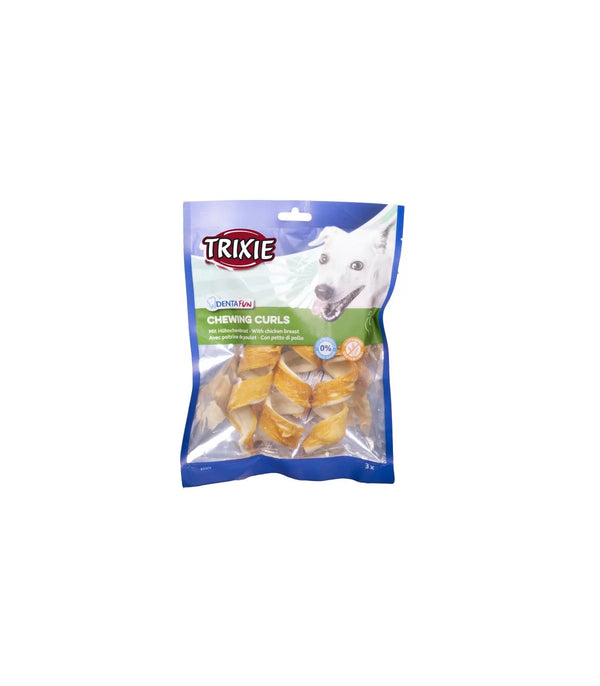 Trixie Denta Fun 3 pezzi Riccioli da Masticare con Pollo 110 gr