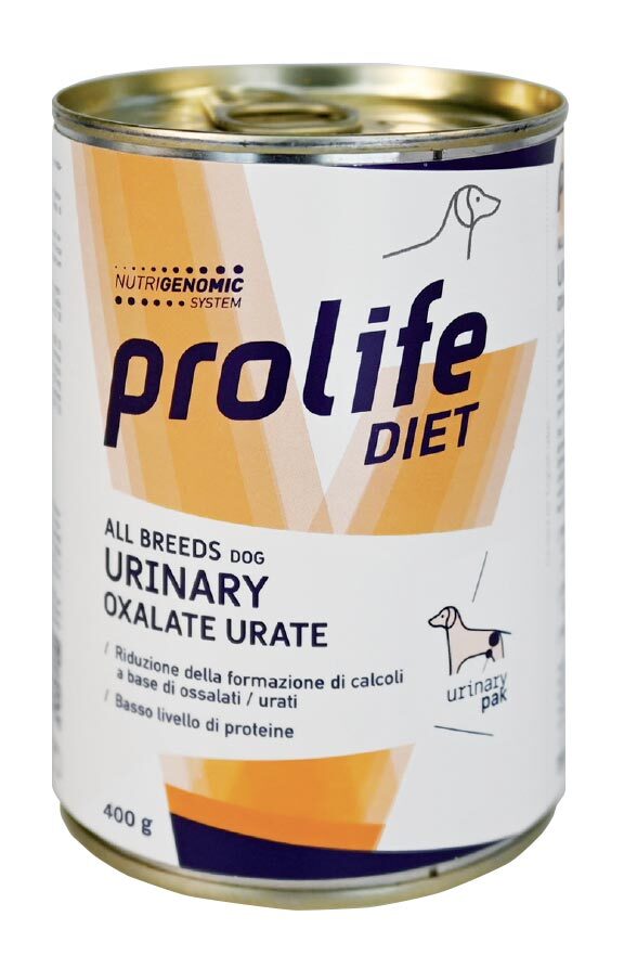 Prolife Veterinary Urinary Oxalate Urate All Breeds Umido Cane 400gr