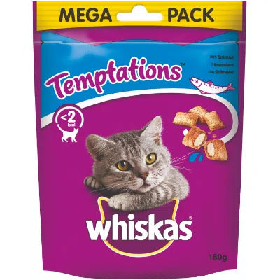 Whiskas Snack Gatto Temptations Salmone 180G