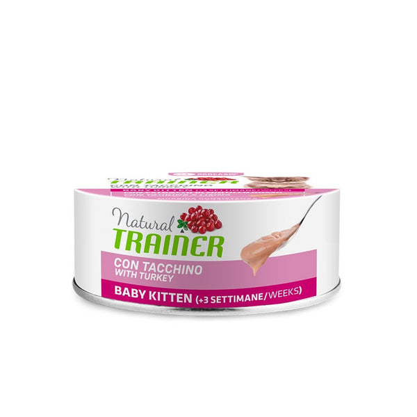 Natural Trainer - Gatto Umido - Baby Kitten al Tacchino 80 Gr