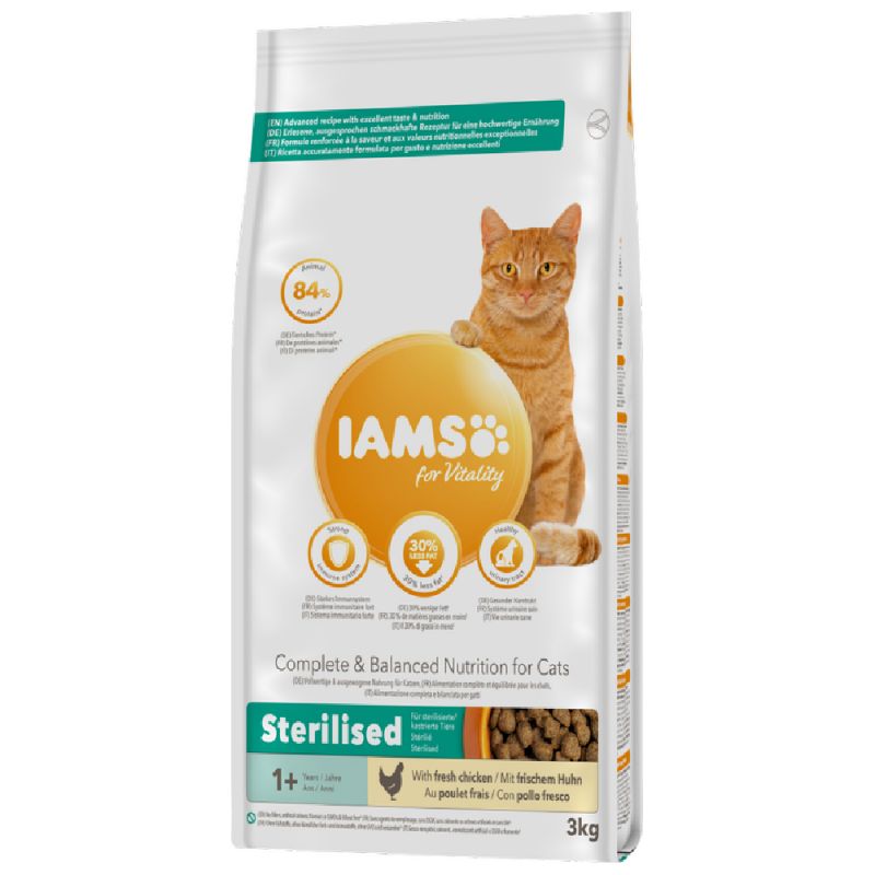 IAMS for Vitality - Secco Gatto - Sterilised con Pollo fresco