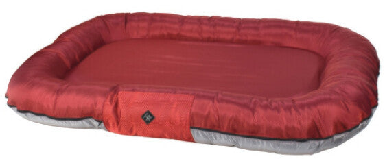 Cuscinone "Plutone" XXL Sfoderabile a Nido d'ape Bordeaux e Grigio