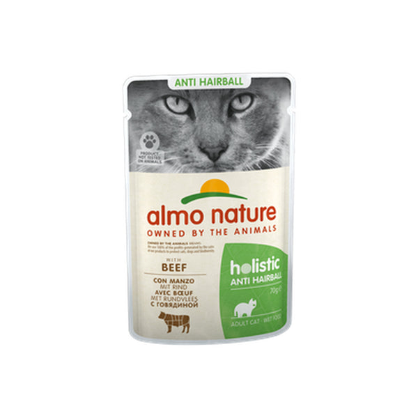 Almo Nature Holistic Anti Hairball 70G Con Manzo