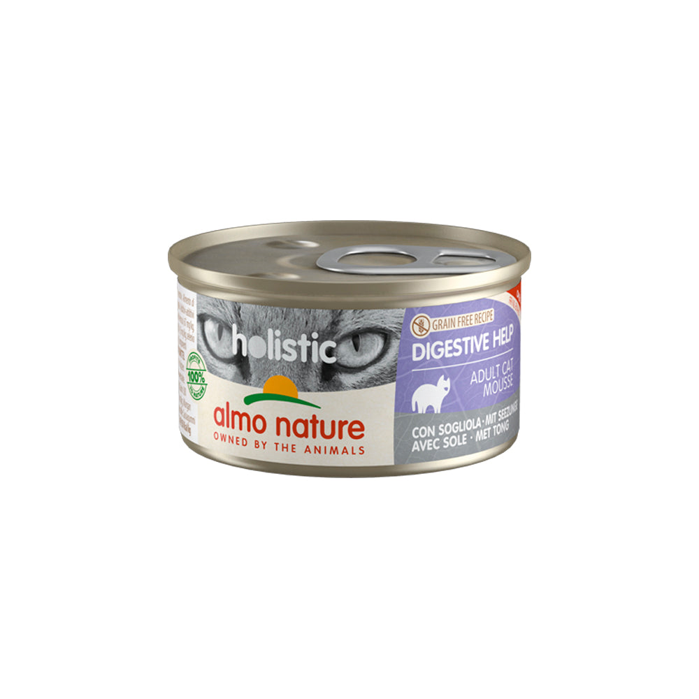 Almo Nature Cat Holistic Digestive Help 85G con sogliola