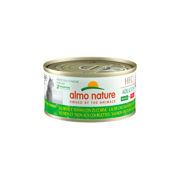 Almo Nature HFC Gatto - Complete Adult +7 con salmone, tonno e zucchine 70g