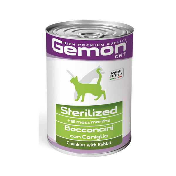 Gemon Gatto Bocconcini con Coniglio – Sterilized