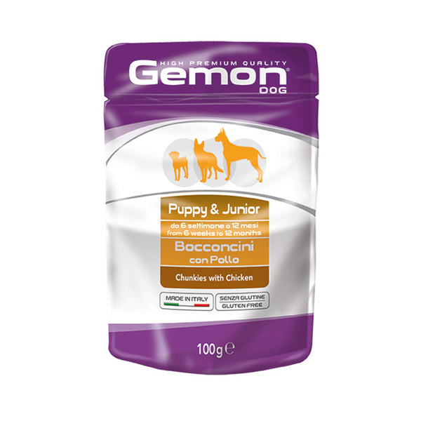 Gemon Bocconcini con Pollo – Puppy & Junior