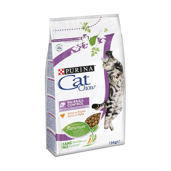 CAT CHOW Hairball Control Gatto Crocchette ricco in Pollo