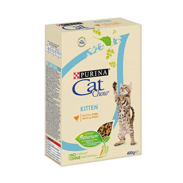 CAT CHOW Kitten Gatto Crocchette ricco in Pollo