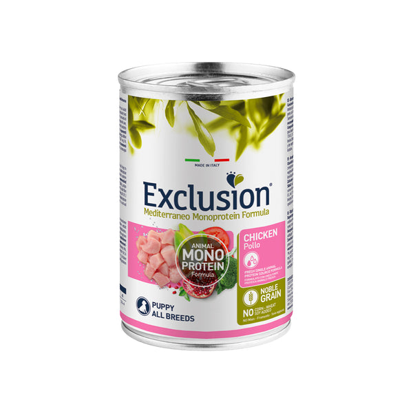 EXCLUSION MEDITERRANEO Monoproteic PUPPY al pollo ALL BREEDS