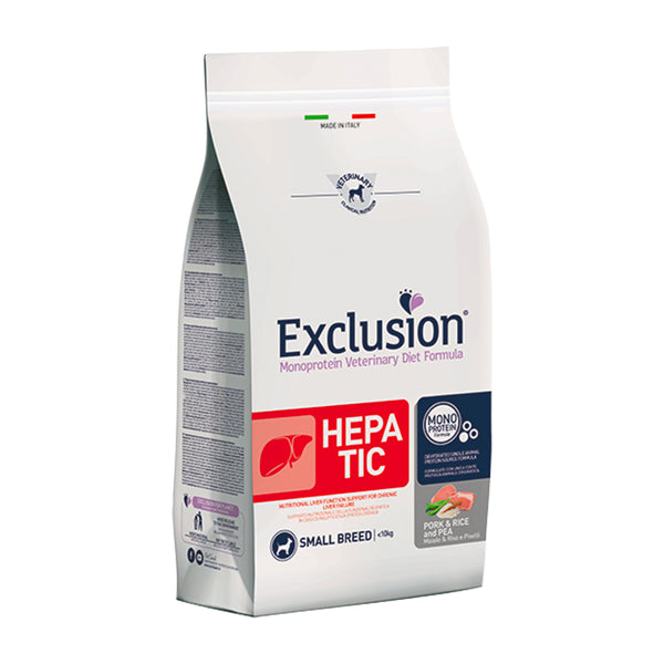 EXCLUSION MONOPROTEIN VET DIET hepatic maiale riso e piselli small