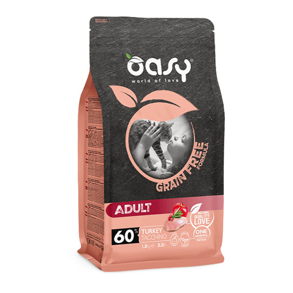 Oasy Grain Free Cat Adult Tacchino