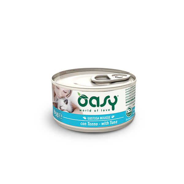Oasy GUSTOSA MOUSSE Umido Gatto 85gr con Tonno