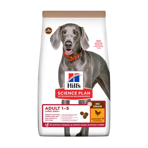 Hill's Science Plan No Grain Large Breed Adult per Cani con Pollo 12Kg