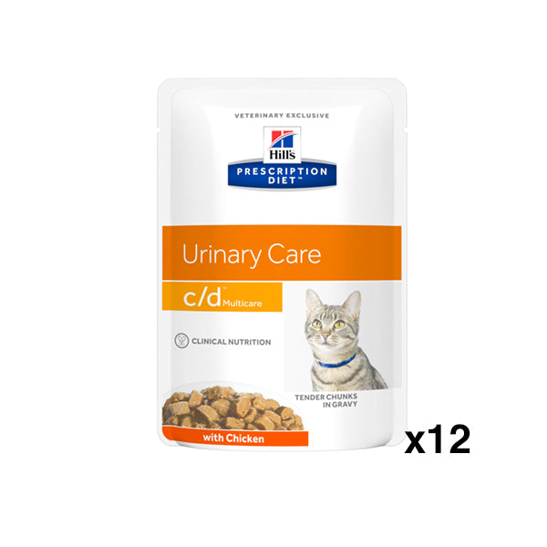 Hill's™ Prescription Diet™ c/d™ Multicare Alimento per Gatti con Pollo 12 Bustine