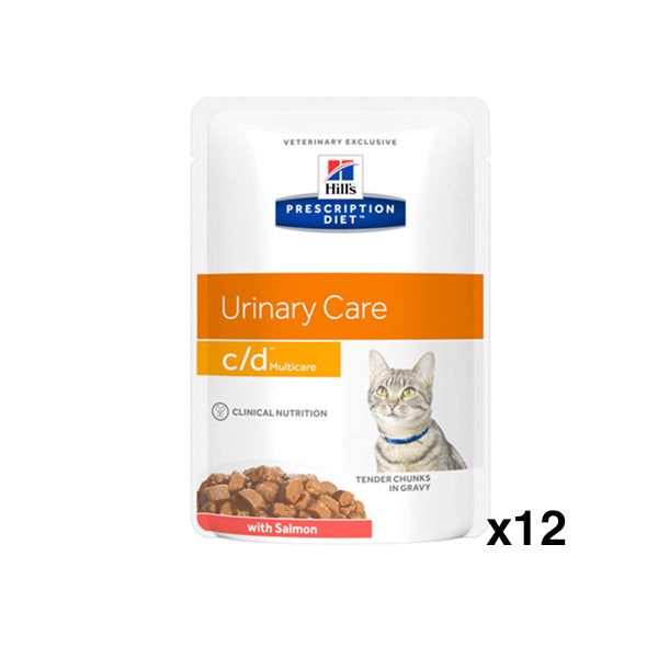 Hill's™ Prescription Diet™ c/d™ Multicare Alimento per Gatti con Salmone 12 bustine