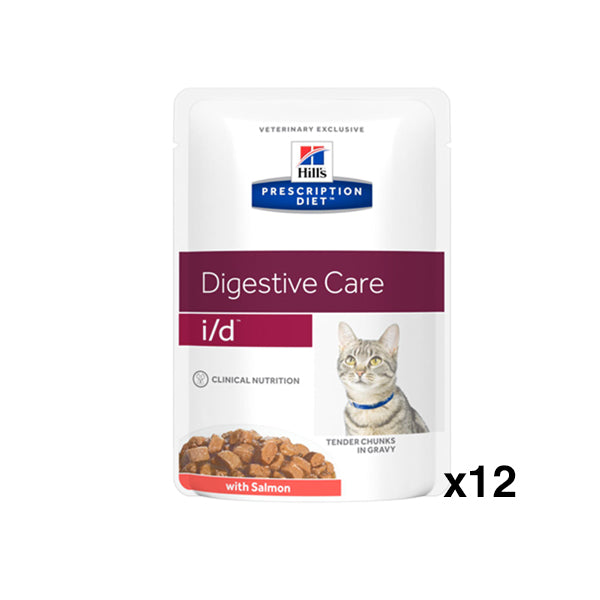 Hill's™ Prescription Diet™ i/d™ Alimento per Gatti con Salmone 12 Bustine