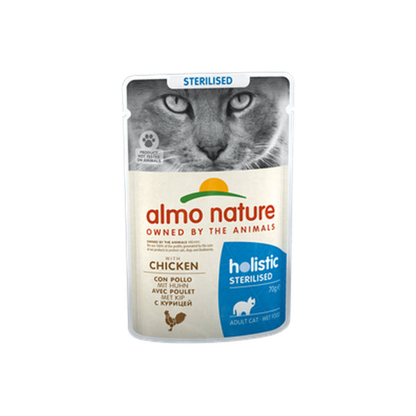 Almo Nature Cat Holistic Sterilised 70G con Pollo