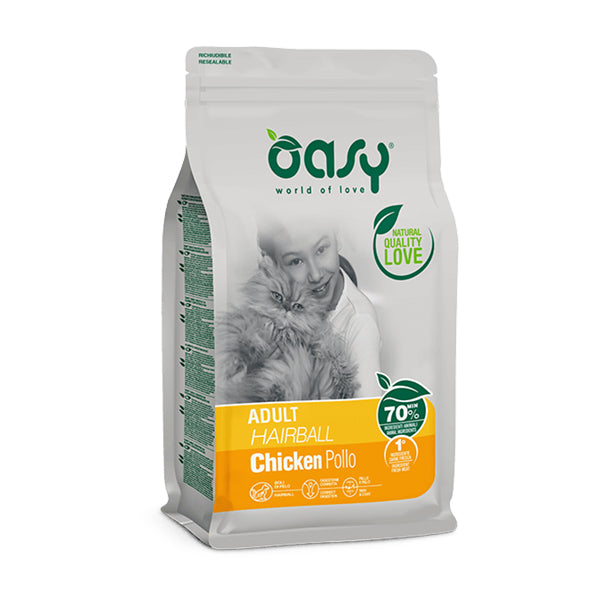 Oasy Gatto Adult Hairball Pollo