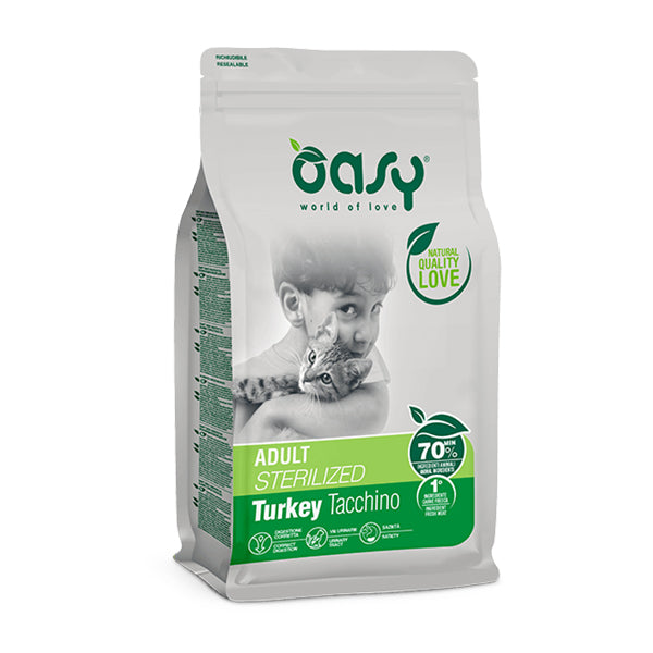 Oasy Gatto Adult Sterilised Tacchino