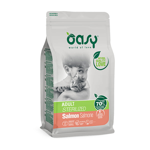 Oasy Gatto Adult Sterilised Salmone