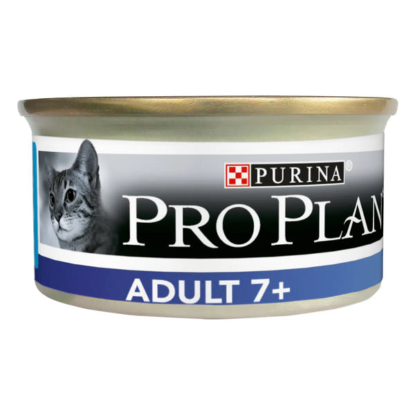 Purina Pro Plan Cat Adult 7+ Mousse Lattina 85G - umido gatto - tonno