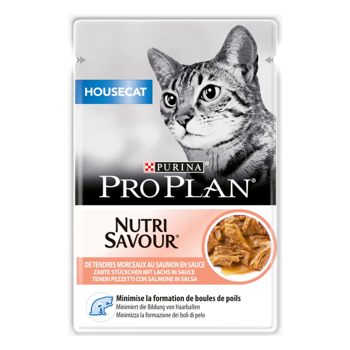 Purina Pro Plan Cat Housecat in Salsa Busta 80G - umido gatto - Salmone