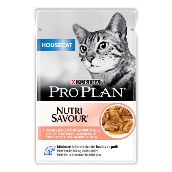 Purina Pro Plan Cat Housecat in Salsa Busta 80G - umido gatto - Salmone