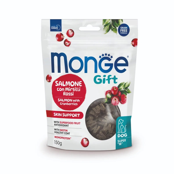 Monge Gift Super Skin Support salmone con mirtilli rossi