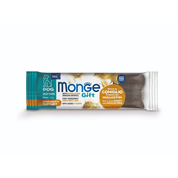 Monge Gift Meat Bars Immunity Support con Coniglio