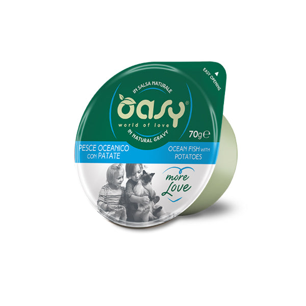 Oasy MORE LOVE Gatto 70g • Pesce Oceanico con Patate