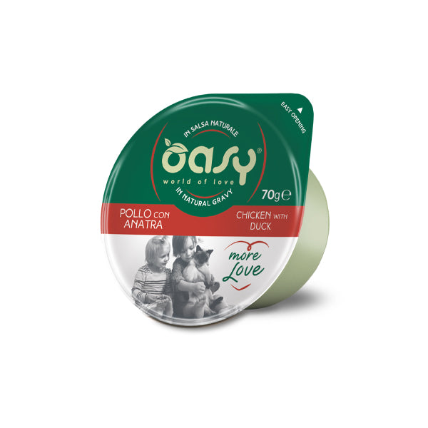 Oasy MORE LOVE Gatto 70g • Pollo con Anatra