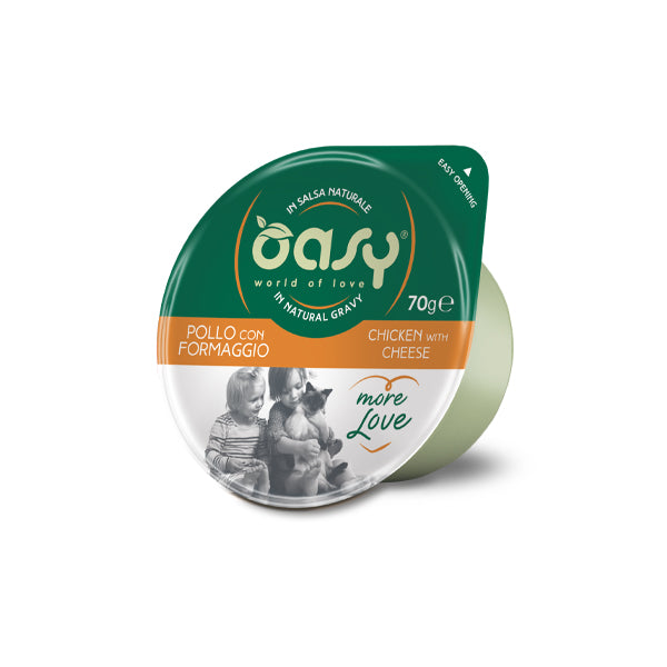 Oasy MORE LOVE Gatto 70g • Pollo con Formaggio