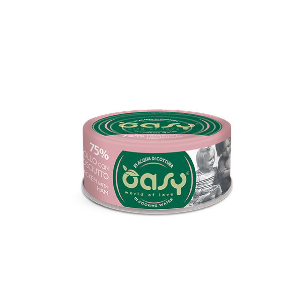 Oasy MORE LOVE Gatto 70g • Pollo con Prosciutto