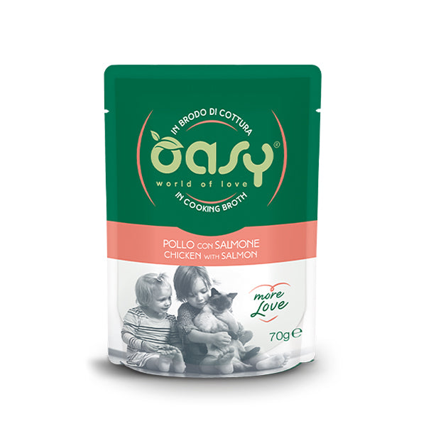 Oasy MORE LOVE Gatto 70g • Pollo con Salmone