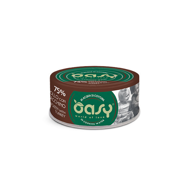 Oasy MORE LOVE Gatto 70g • Pollo con Tacchino