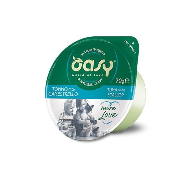 Oasy MORE LOVE Gatto 70g • Tonno con Canestrello