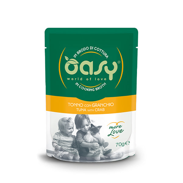 Oasy MORE LOVE Gatto 70g • Tonno con Granchio