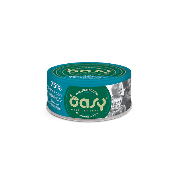 Oasy MORE LOVE Gatto 70g • Tonno con Pesce Bianco
